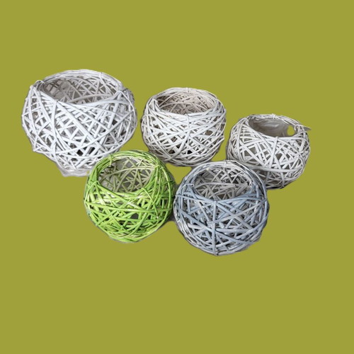 Decorative baskets used, set of 3 for wedding and baptism