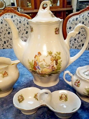 Antique Polish porcelain Chodziez 1940