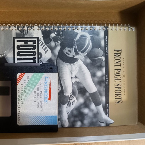 Front Page Sport Football Pro PC game used, big box edition