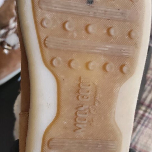 Moon Boot boots used, suede with shearling lining, size 39