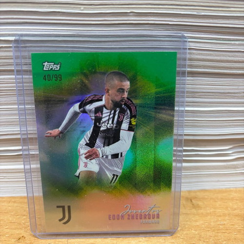 Edon Zhegrova 2025-26 Topps Juventus Team Set Green