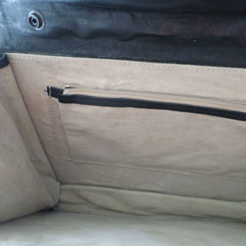 Suede bag black and red like new