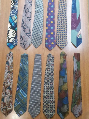 Branded 100% silk ties like new