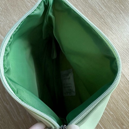 Mugler parfums small light green cosmetic pouch new