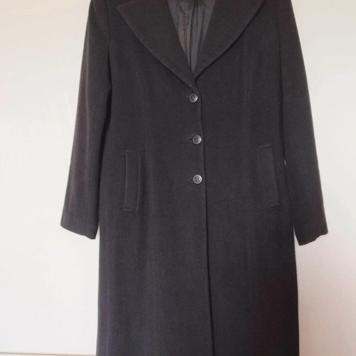 Long coat black used by Other Me, sizes L XL