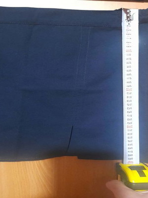 Dark blue parade skirt for 12 years old with elastic waist new