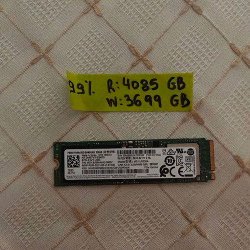 NVME SSD 256GB used, tested and in excellent condition