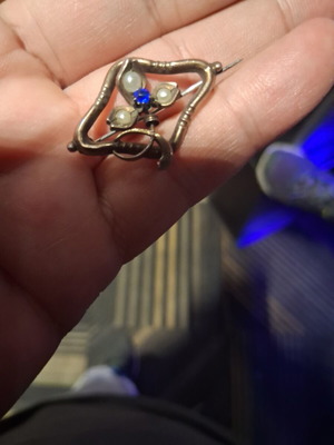 Gold brooch, vintage