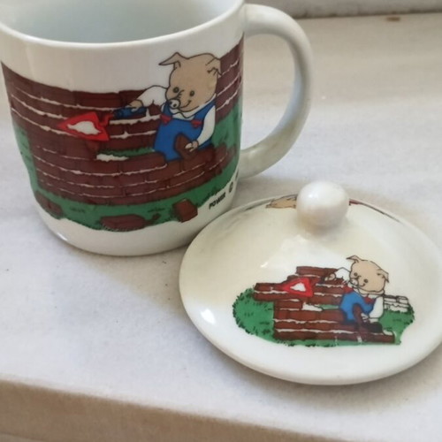 Power 1992 Mug with Lid The Three Little Pigs new