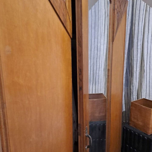 Vintage wardrobe 1930-50 with mirror, like new