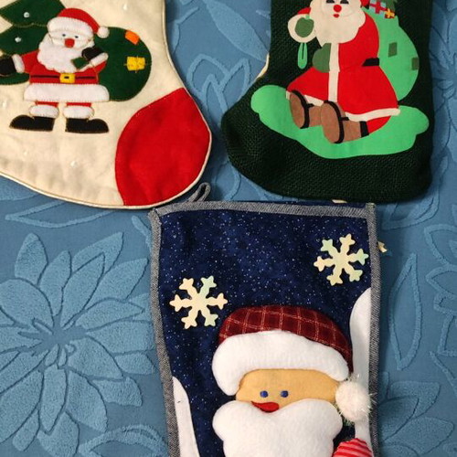 Christmas boots like new, set of 3 pieces