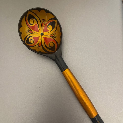 Vintage Russian handmade spoon used