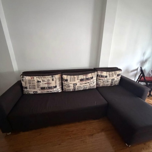 Corner sofa bed used with storage space, separable