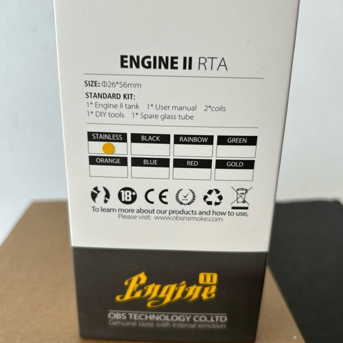 Ατμοποιητής ηλεκτρονικού τσιγάρου OBS engine 2 σαν καινούργιος