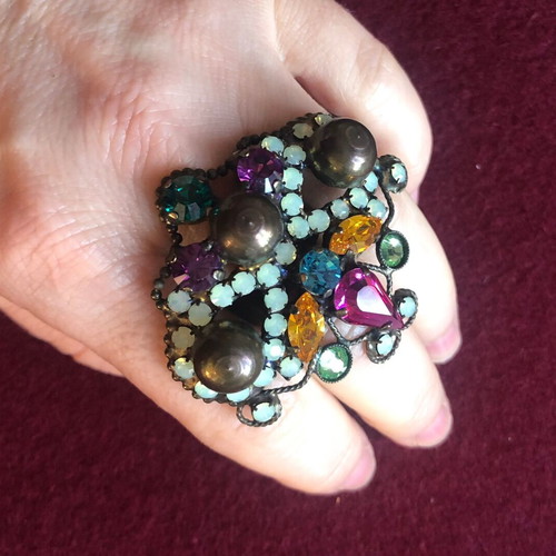 Artwear Dimitriadis baroque multicolored ring