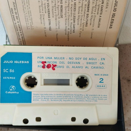 Julio Inglesias cassette like new, pop, Spanish edition