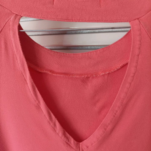 Coral top used, size L