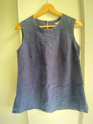 Bhs women's sleeveless blouse used, size M, blue, 70% polynosic