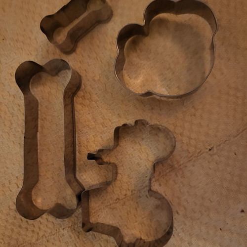 Cookie Cutters like new, cloud, tractor, small and large dog bone