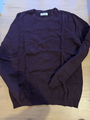 Ανδρικό πουλόβερ Jack & Jones σαν καινούργιο, μπορντό, μέγεθος L