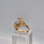 Moonstone Crystal Brass Ring new
