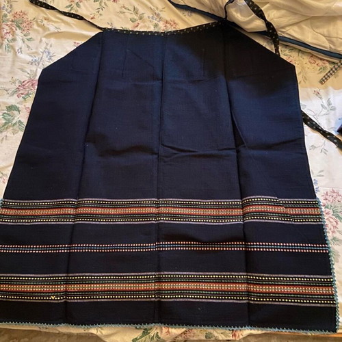 Handmade woven aprons unused vintage 1970