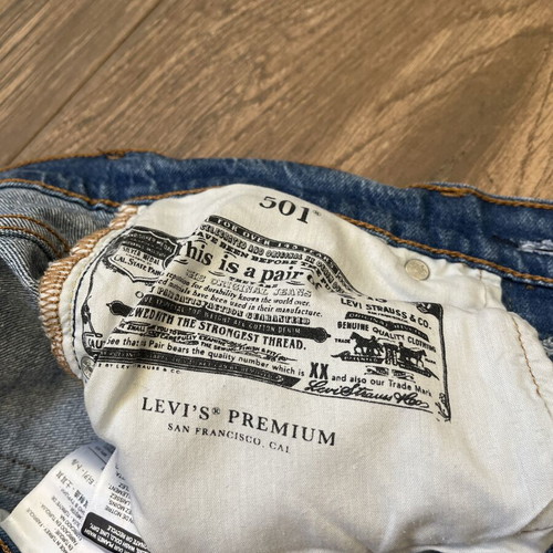 Levi's 501 Premium High Rise Jeans like new, blue, size S
