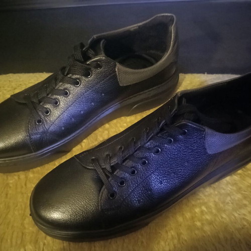 Martinetto men's shoes size 43 new, black leather casual