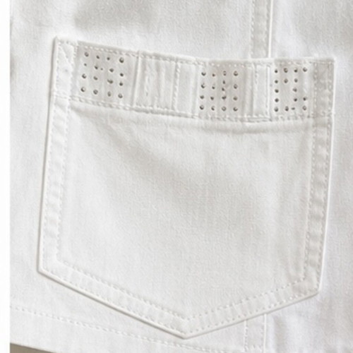 LAFEI-NIER white jacket XL used with shiny details