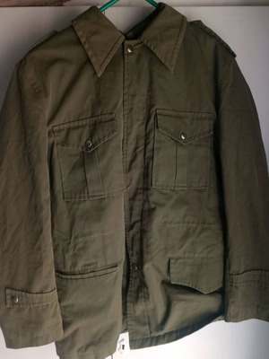 Military jacket American style XL brown and green