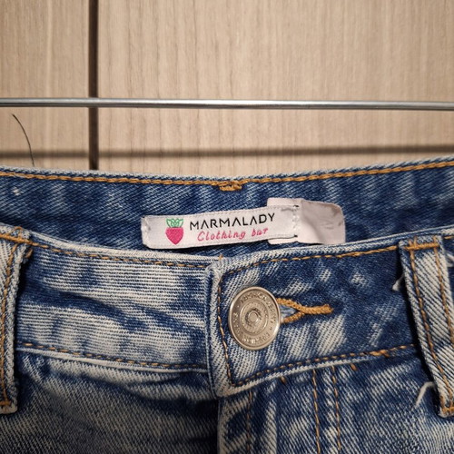 Marmalady high-waisted distressed denim shorts size S like new
