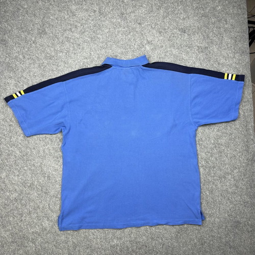 Adidas UCLA Bruins Polo XL used, blue colourblock Y2K preppy retrosport