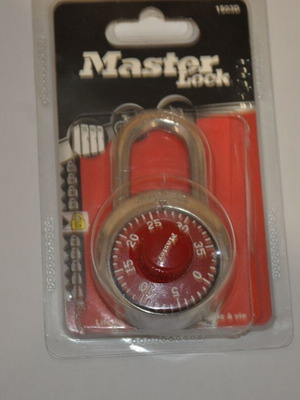 Master Lock padlock with safe-type lock new