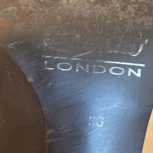 Buffalo London leather women's pumps, black, size 36