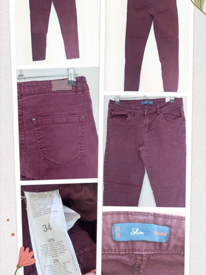 Cropp slim fit purple women's jeans, size XS-M