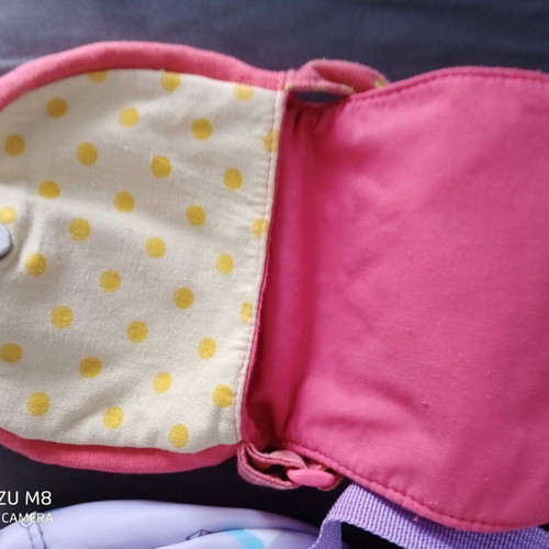 3 bags and a wallet together, girl-themed