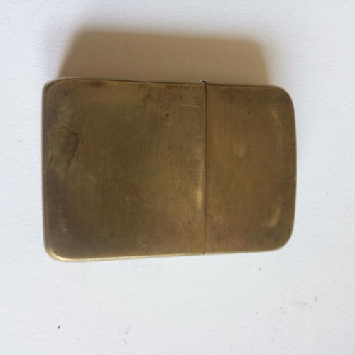 Zippo brass lighter used, functional