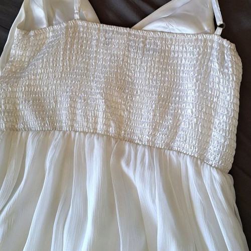Bonprix dress new, size L, white, wrap with adjustable straps
