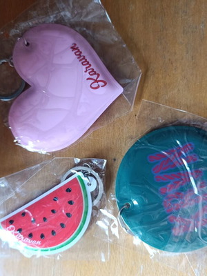 Karavan keychains new, pack of three, colorful