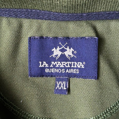 La Martina Polo t-shirt used, size XXL, green