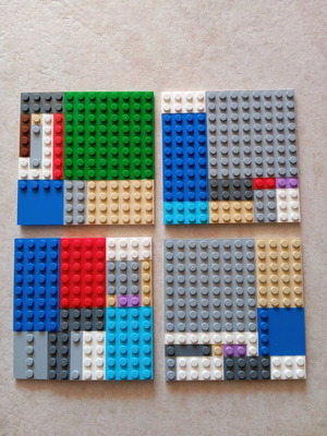 Lego coasters pack of 4 new