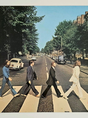 Beatles Abbey Road δίσκος βινυλίου μεταχειρισμένος, επανέκδοση 1975