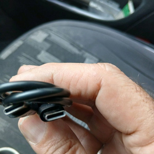 Mobile phone earphones like new with case and charging cable