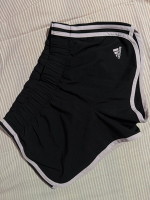 Adidas Energy Running Shorts Climalite XS like new, black with lilac details