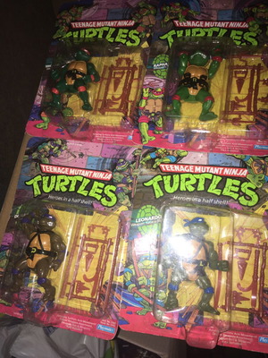 TMNT Playmates Original Ninja Turtles 80s Rare Sealed Set