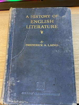 A History of English Literature used, old school textbook 1920