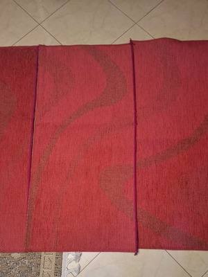 Set of 3 used pink sisal rugs 0.60x1.40 m