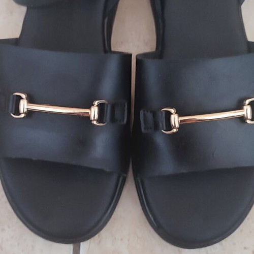 Flatforms with gold detail size 39 like new