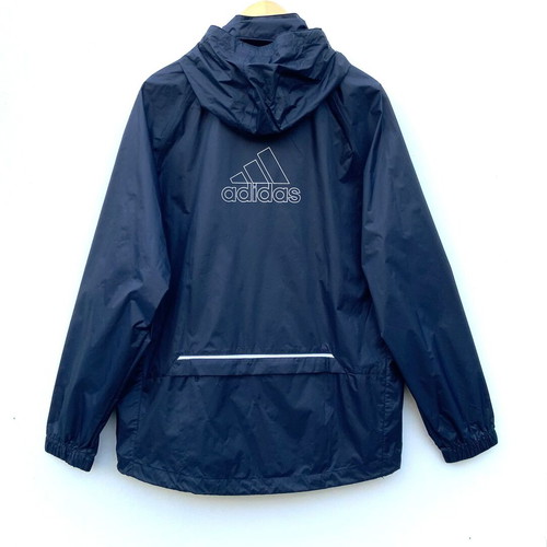 Adidas windbreaker rain jacket blue used size M/L