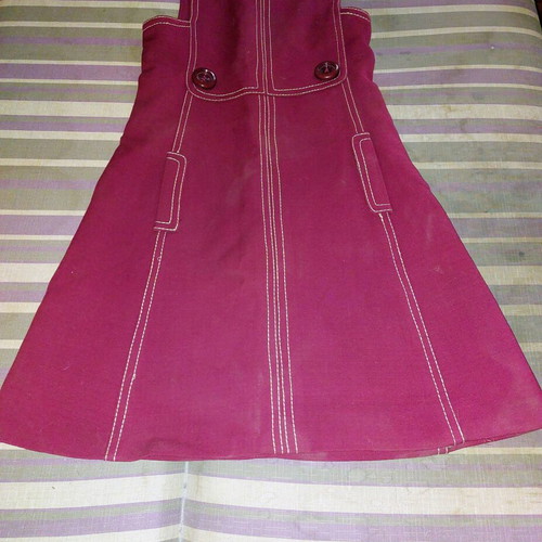 Vintage burgundy sleeveless dress like new, size L